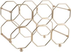 Zdjęcie Pt Living Metalowy Składany Stojak Na Wino W Kolorze Złota Honeycomb (Pt3474Gd) - Brzeg Dolny