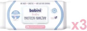Global Cosmed 3X Bobini Baby Sensitive Chusteczki Nawilżane 60Szt.