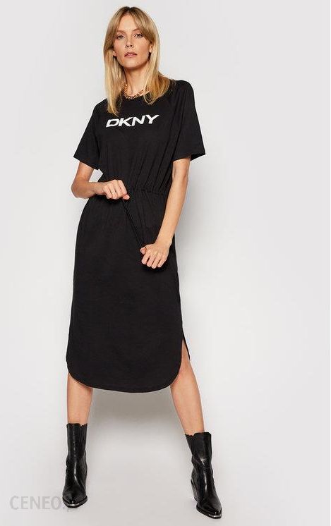 DKNY Sukienka codzienna P1BD7EGQ Czarny Regular Fit - Ceny i opinie -  