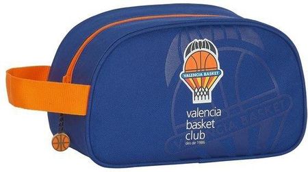 Valencia Basket Neseser Szkolny Niebieski Pomarańczowy