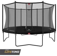 Zdjęcie BERG Trampolina Favorit Regular 430 Czarna z siatką ochronną Comfort - Nowe Miasto nad Pilicą