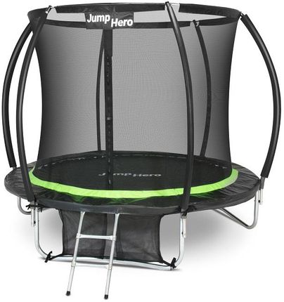 Jump Hero Trampolina Ogrodowa Premium Z Siatką Wewnętrzną 244Cm 8Ft 