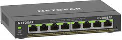 Zdjęcie Netgear - Netgear Gs308Epp Managed L2/L3 Gigabit Ethernet (10/100/1000) Power Over Ethernet (Poe) Black, Switch (Gs308Epp10 - Płoty