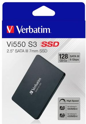 Verbatim Vi550 S3 256 Gb, Solid State Drive (Black, Sata 6 Gb / S, 2.5 '') (49351)