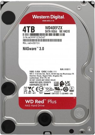 Dysk twardy Wd Western Digital Red Plus 4Tb Sata 6Gb/S 3.5