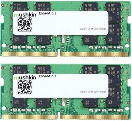 Pamięć RAM Mushkin DDR4 - 32 GB -3200 - CL - 22 - Dual Kit, RAM (MES4U320NF16GX2, Essentials)