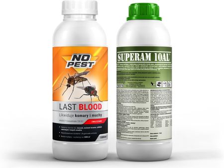 Oprysk na komary Last Blood NO PEST™ i utrwalacz oprysku Superam 1l.