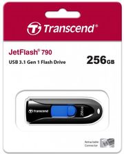 Zdjęcie Transcend Jetflash 710S 256 Gb, Usb Flash Drive (Black / Blue, Usb-A 3.2 (TS256GJF790K) - Człopa