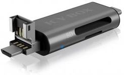 Icy Box Ib-Cr201-C3 External Card Reader With Multi-Usb Connector (IBCR201C3)
