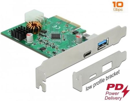 Delock PCIe x4> 1x external SuperSpeed USB (USB 3.2 Gen 2) with PD function (89001)