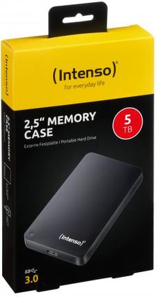 Intenso 2.5 ''Memory Case 5 TB, external hard drive (black, external, Micro-USB-B 3.2 Gen 1 (5 Gbit / s)) (6021513)