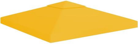 Vidaxl 2-Poziomowe Zadaszenie Altany, 310 G/M² 3X3 M, Żółte