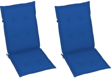 Vidaxl Poduszki Na Krzesła Ogrodowe, 2 Szt., Kobaltowe, 120X50X4 Cm