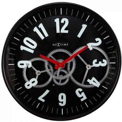 Nextime 3259 Zw Modern Gear Clock 3259Zw