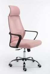 Fotel obrotowy nigel - różowy