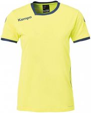 Kempa Koszulka Meczowa Curve Women Kempa Neonowy Żółty Głęboki Błękit 200306708