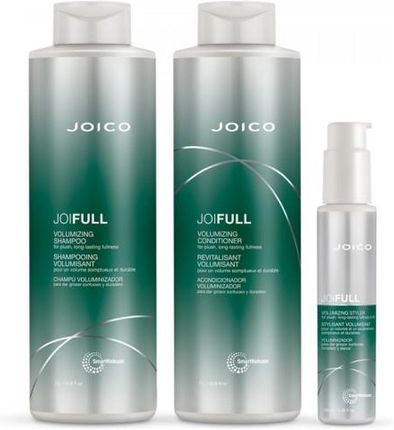 Joico JoiFull zestaw do włosów cienkich i delikatnych | szampon 1000ml, odżywka 1000ml, krem 100ml