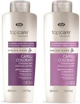 Lisap Color Care szampon + odżywka kwaśna po farbowaniu 2x250ml