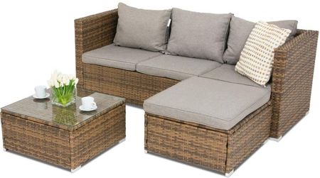 Meble Ogrodowe Z Technorattanu Roma Corner 4 Garden Point Brązowe