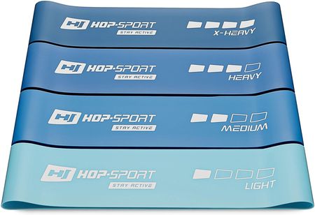 Hop-Sport Zestaw taśm oporowych 600x75mm niebieskie
