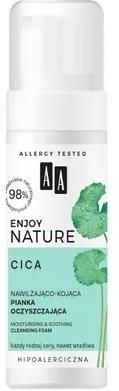 AA Enjoy Nature nawilżająco-kojąca pianka oczyszczająca 150 ml