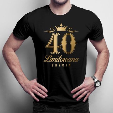 40 lat limitowana edycja męska koszulka na prezent