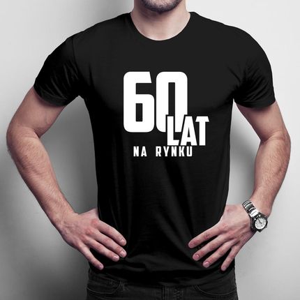 60 lat na rynku męska koszulka na prezent
