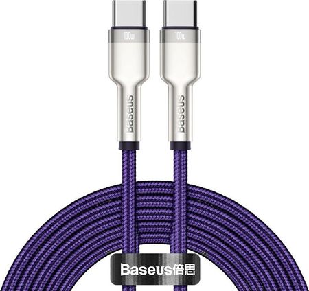 Baseus Kabel Usb Cafule Metal Data Typ C - 100 W (20 V / 5 A) Power Delivery 2M Fioletowy (Catjk-D05) (BASEUS_20210316151448)