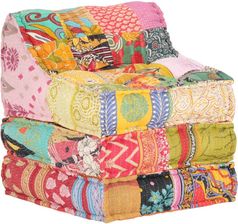 Zdjęcie Vidaxl Lumarko Puf Modułowy Patchwork Tkanina 65539 - Władysławowo