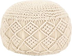 vidaXL Lumarko Ręcznie Robiony Puf Z Makramy 45x30cm Bawełna 104401