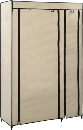 Składana szafa, kremowa, 110 x 45 x 175 cm, tkanina