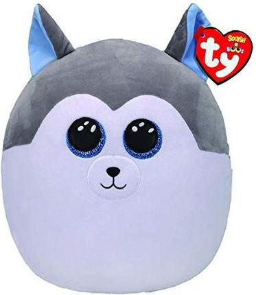 Ty Squish a Boo Slush Husky, cuddly toy (white / light gray, 35 cm)