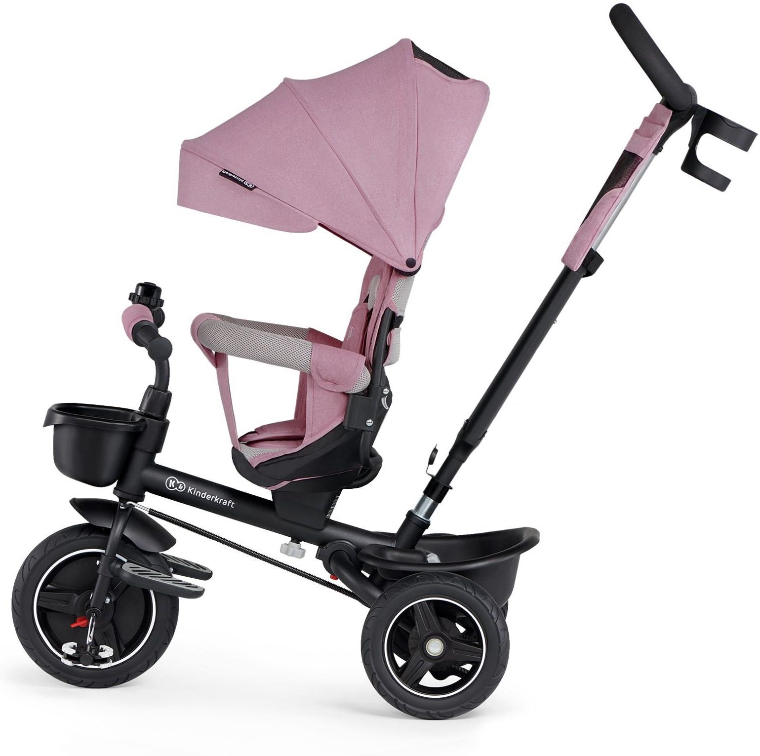 Kinderkraft Rowerek trójkołowy SPINSTEP różowy - zdjęcie 4 Kinderkraft Rowerek trójkołowy SPINSTEP różowy