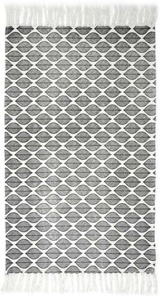 Fernity Dywanik Dekoracyjny Bawełniany 50X80 Cm Zeste (Czarno Biały) 4731