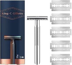Gillette King C. Maszynka Do Golenia Dla Mężczyzn + 5 Ostrzy - Maszynki do golenia