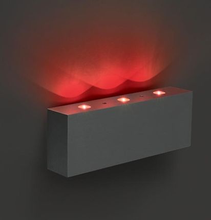 One Light 60001/Al/R Kipari Aluminiowa Led Czerwona Barwa Światła 3X0 2W (60001Alr) (60001)