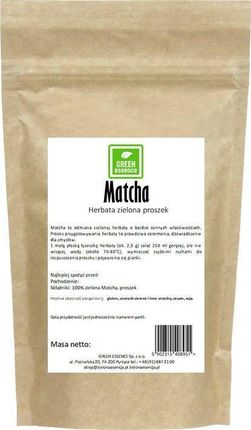 GREEN ESSENCE Matcha zielona herbata 100g