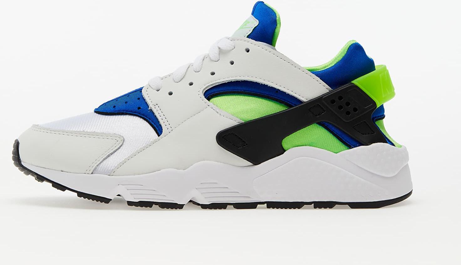 Huarache white clearance green and blue