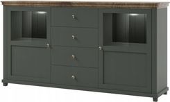 Zdjęcie Helvetia Zielona Komoda Z Przeszkleniem 24Zrju Typ 25 Evora 9873924519 - Trzebinia