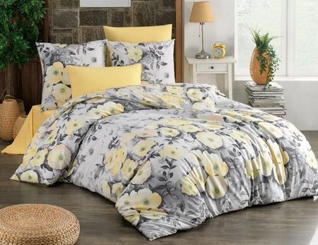 BedTex pościel Alisa 140x200/ 70x90 cm, żółty