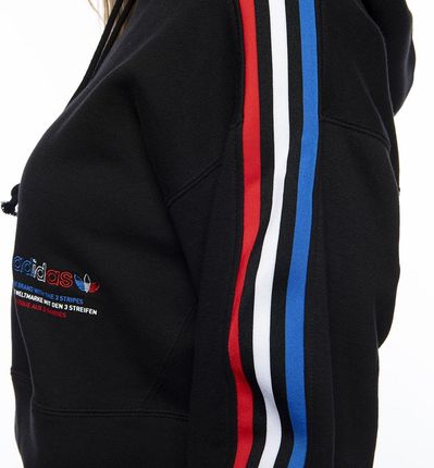 Adicolor tricolor trefoil crop hoodie sales