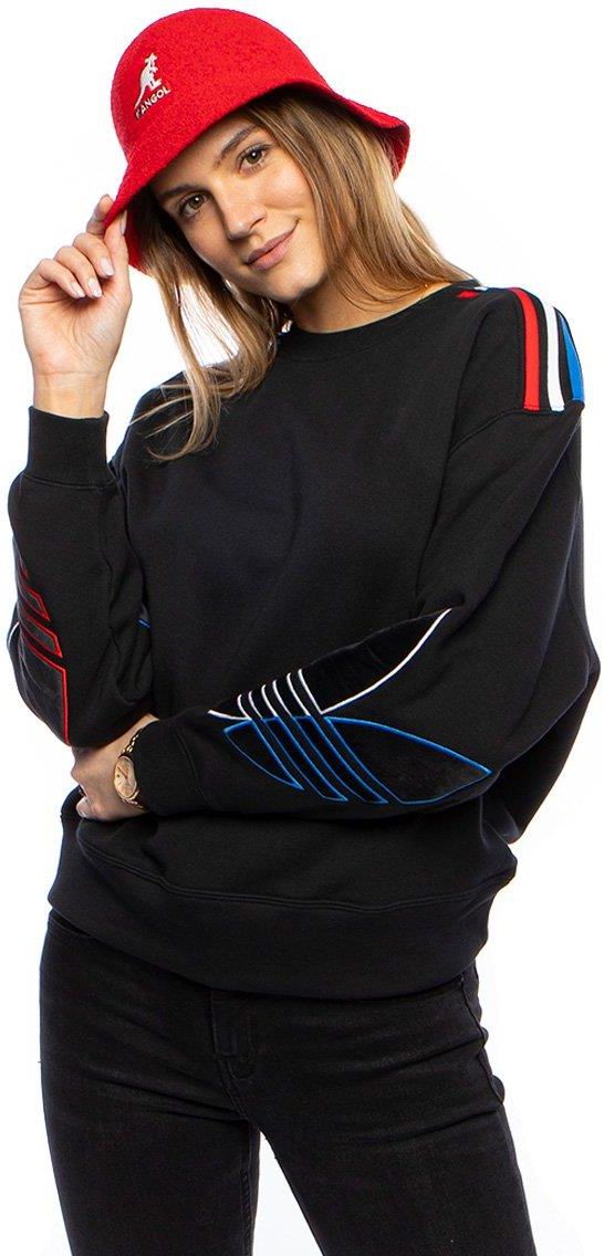 Adidas Tricolor Adicolor Tricolor Trefoil Velvet Sweatshirt Bluza