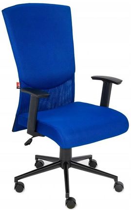 Grospol Fotel Biurowy Krzesło Basic Niebieski