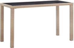 Zdjęcie Stół ogrodowy Beżowy, 123X60X74cm, Polirattan - Puck