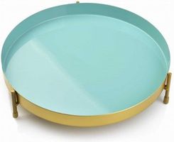 D05 Podstawka Okrągła Pod Świecę Doniczkę Miętowa 25 Cm