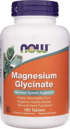Now Foods Diglicynian Magnezu 100 mg - 180tabl