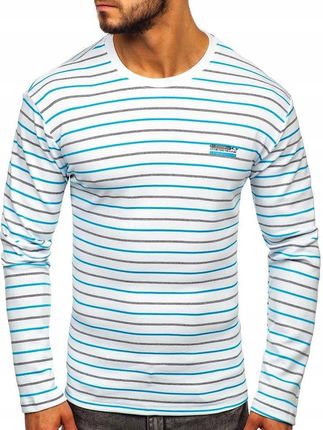 Longsleeve Męski W Paski Biały 1519 DENLEY_2XL - Ceny i opinie T-shirty i koszulki męskie CCOO Longsleeve Męski W Paski Biały 1519 DENLEY_2XL - Ceny i opinie T-shirty i koszulki męskie CCOO