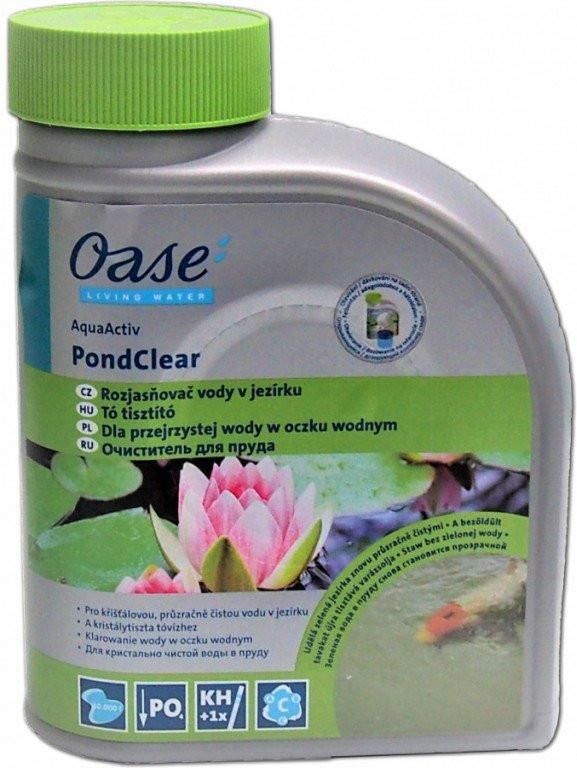 Oase AquaActiv PondClear 500ml - Clarificateur Eau Bassin Jusqu'à 10m³ Avec Test TH