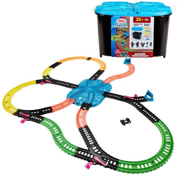 Fisher-Price Tomek i Przyjaciele Track Master - Pudełko budowniczego Tor świecący w ciemności FJL38