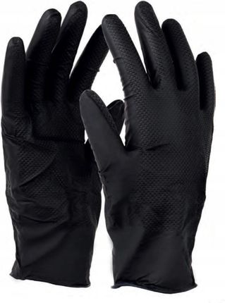 Rękawice Nitrylowe Nitrax Grip Black 50Szt. R.11